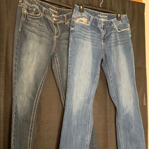 Maurices size 11/12 denim jeans lot of 2